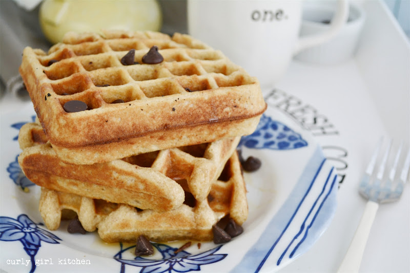 Curly Girl Kitchen: Chocolate Chip Cookie Waffles