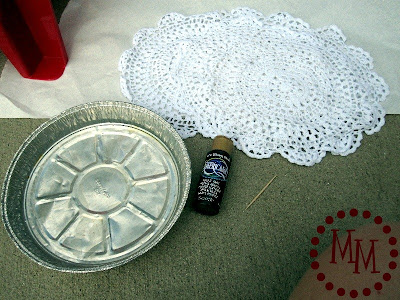 Spider Web Doily Bunting supplies