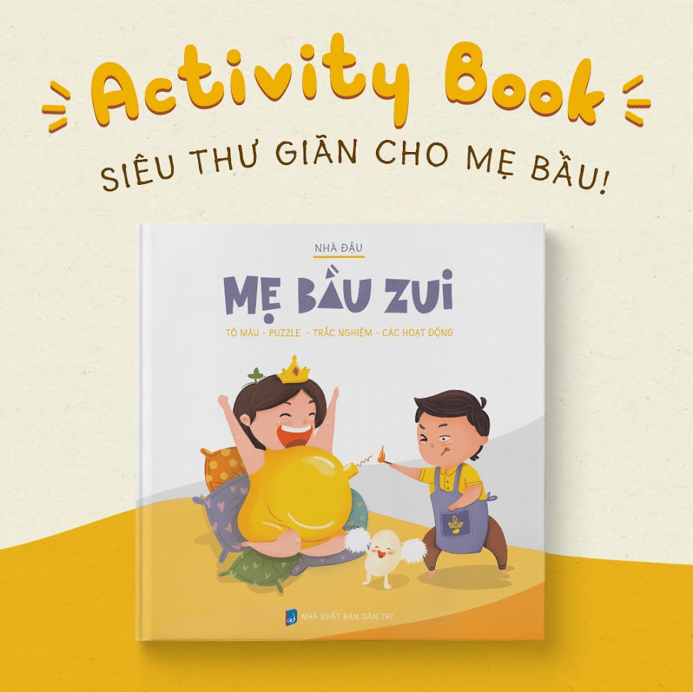 [A116] Sách tô màu giải đố cho Bà Bầu thư giãn