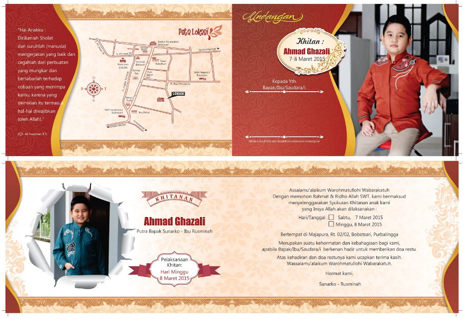Desain Undangan Khitan Anak Keren CDR | Tempatnya Download ...