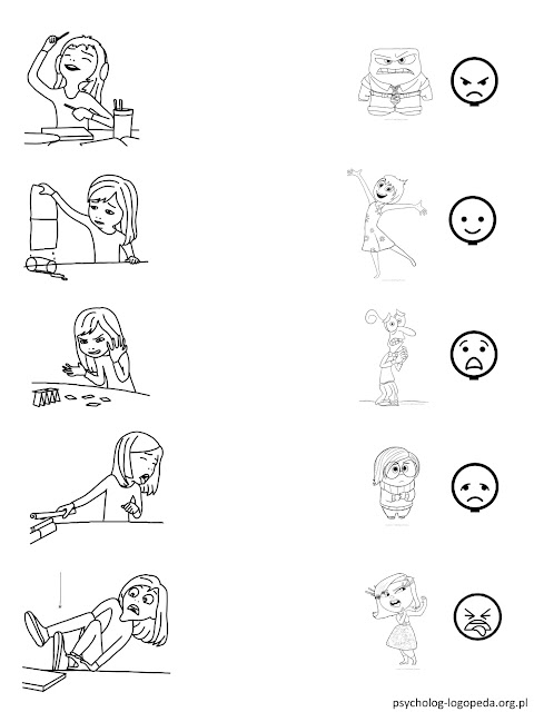 darmowe karty pracy o emocjach terapia dzieci materiały za darmo