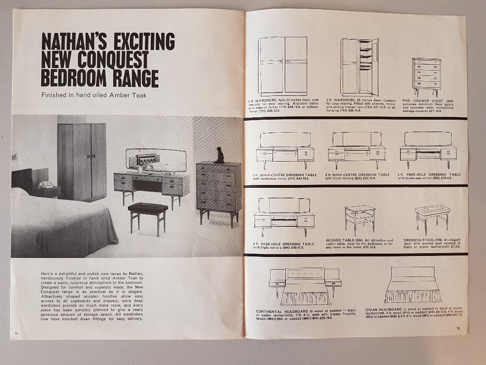 Space Vintage and Retro Nathan Furniture 1965 Catalogue