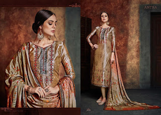 Sargam print Antra Crape print salwar kameez wholesaler