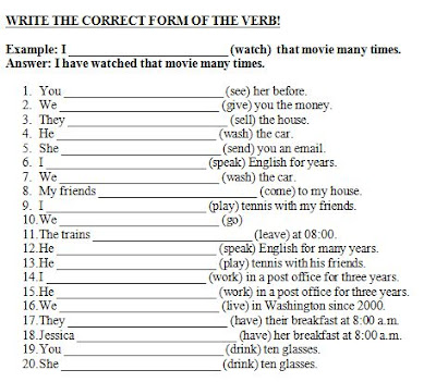 Soal Essay Present Perfect Tense Sketsa