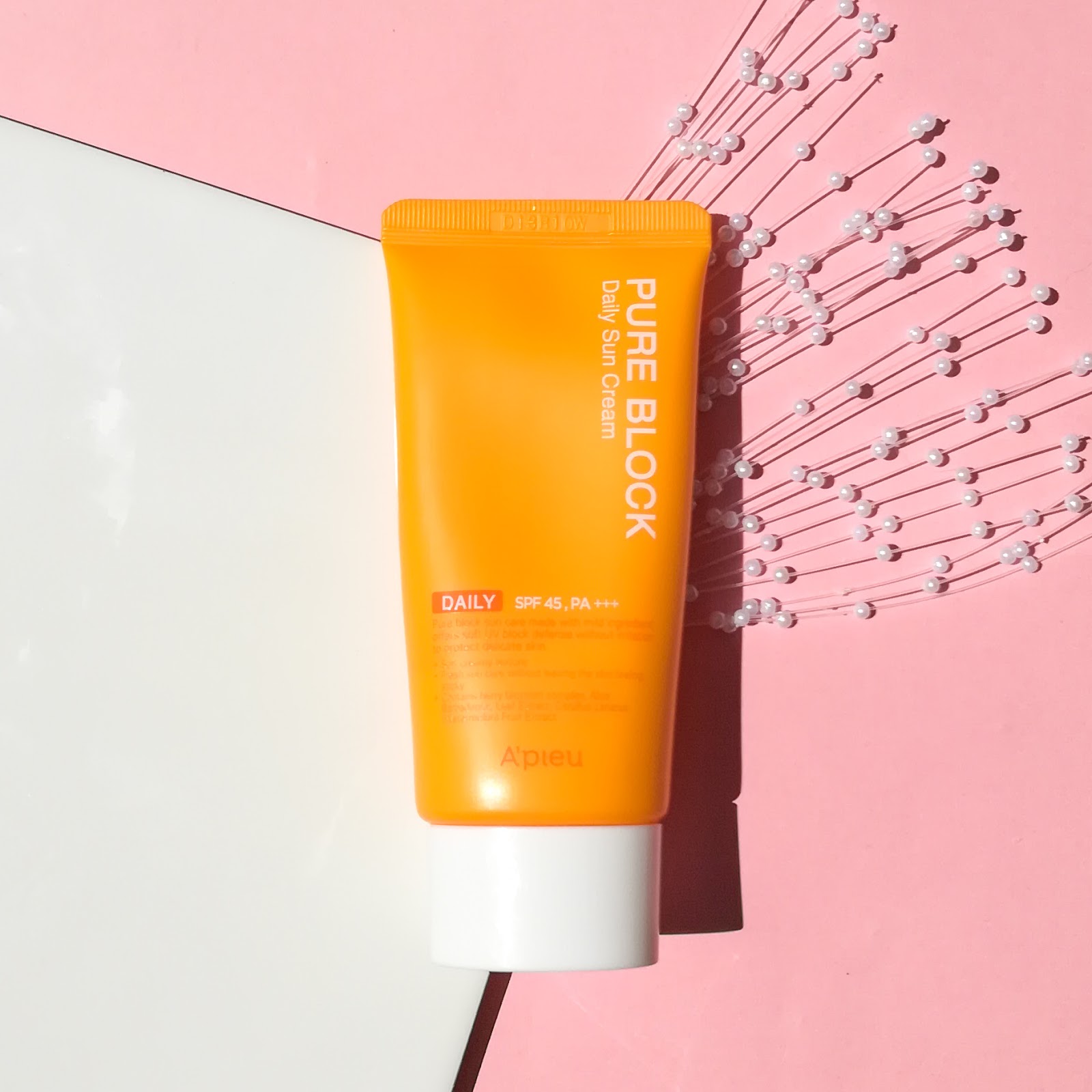 A'pieu] Pure Block daily sun cream SPF45 PA+++ - Anicatbeauty ...