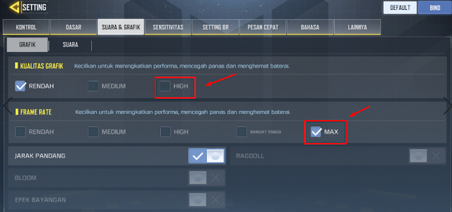 Bug Call Of Duty Mobile Hp Kentang Unlock Frame Rate Max Setting