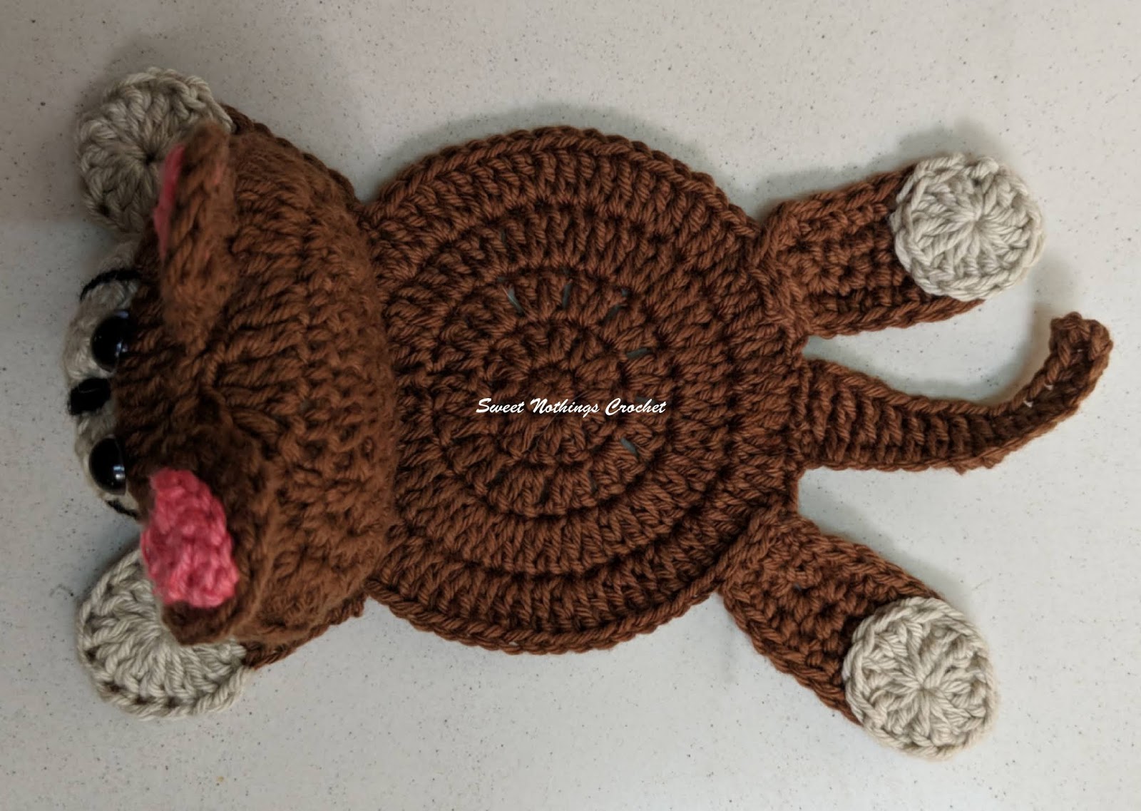 Sweet Nothings Crochet 3d Cat Coaster