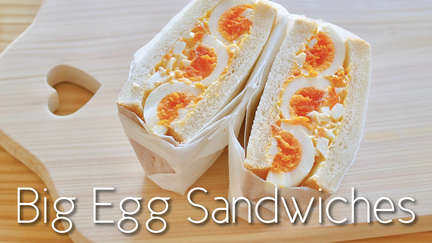 Big Egg Sandwiches (Recipe) Japanese Cooking Video Recipe Create
