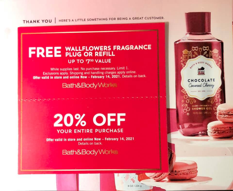 Life Inside the Page Bath & Body Works January 2021 Coupon Mailer