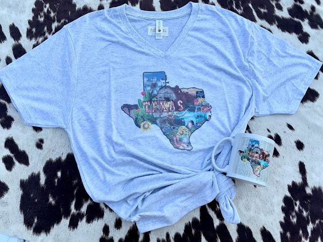 Texas collage tee by GypsyFarmGirl