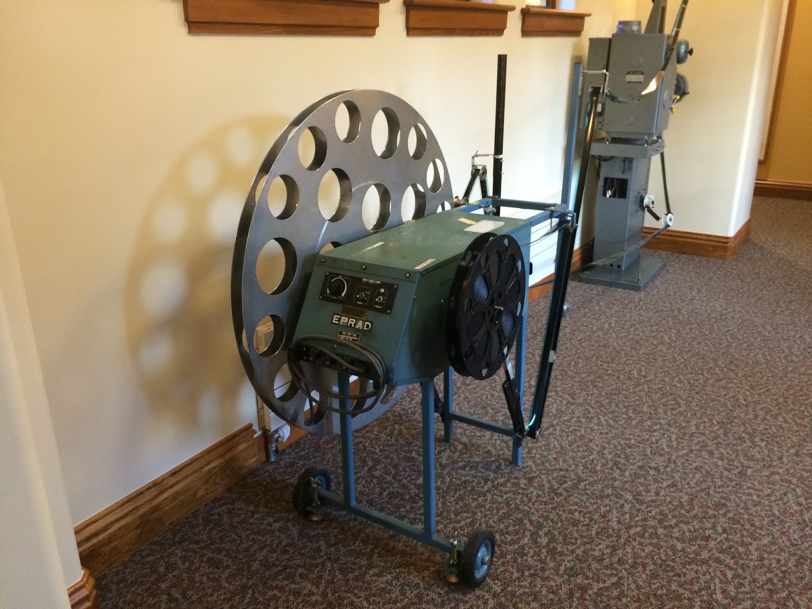 Retro Educational Technology Overhead Projector, Edison Old Record