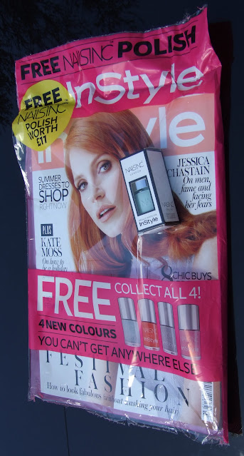 july 2015 magazine freebies red, instyle, glamour, marie claire, elemis, ren, nails inc, malin + goetz 