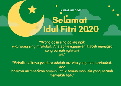 Gambar Ucapan Idul fitri Bahasa jawa