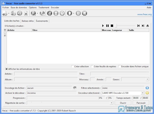 fre:ac : un convertisseur/ripper audio open source