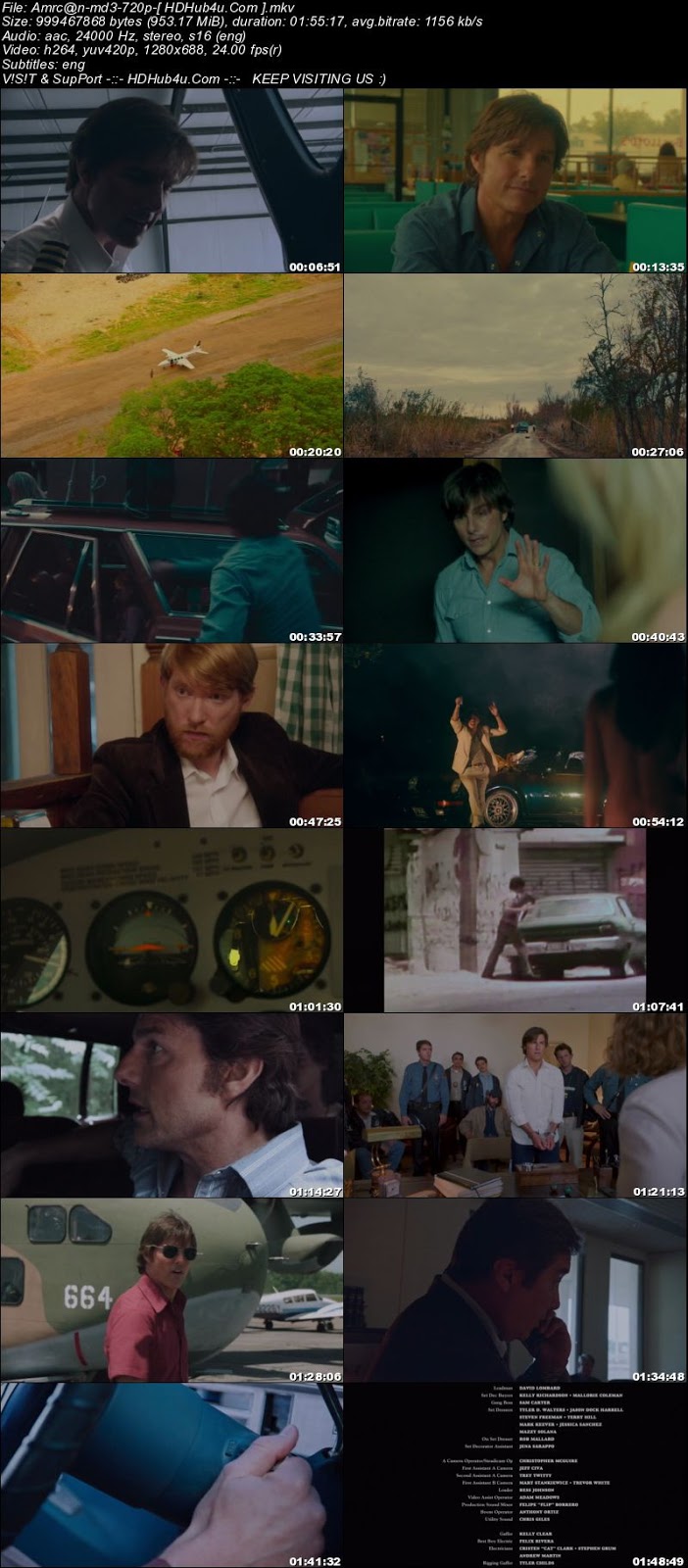 American Made 2017 English 720p WEB-DL ESub 950MB Download