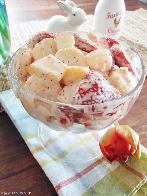 Fresh Fruit Salad with Poppy Seed Dressing
