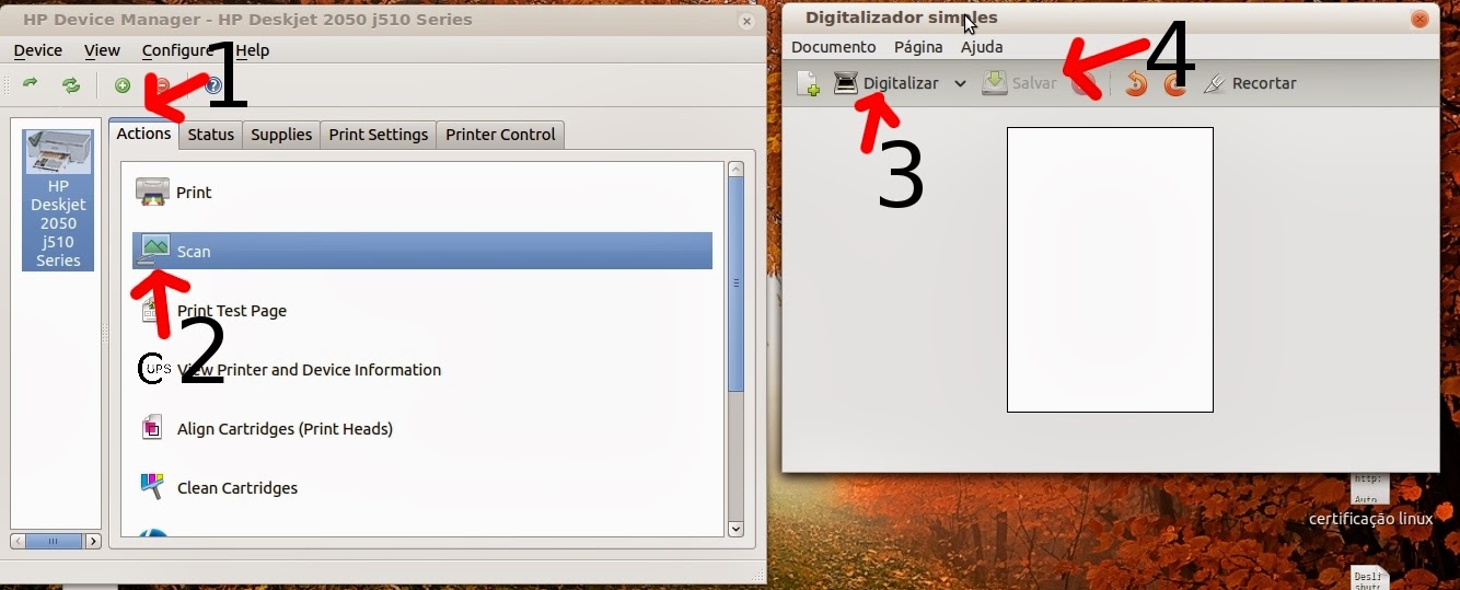 Diário Vinicius Escanear documentos com Impressora HP Deskjet F2050 no