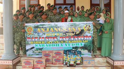 INDAHNYA BERBAGI, ANJANGSANA DAN PEMBERIAN SANTUNAN DALAM RANGKA HUT KE-71 YONIF RAIDER 514/SABADDHA YUDHA KOSTRAD INDAHNYA BERBAGI, ANJANGSANA DAN PEMBERIAN SANTUNAN DALAM RANGKA HUT KE-71 YONIF RAIDER 514/SABADDHA YUDHA KOSTRAD