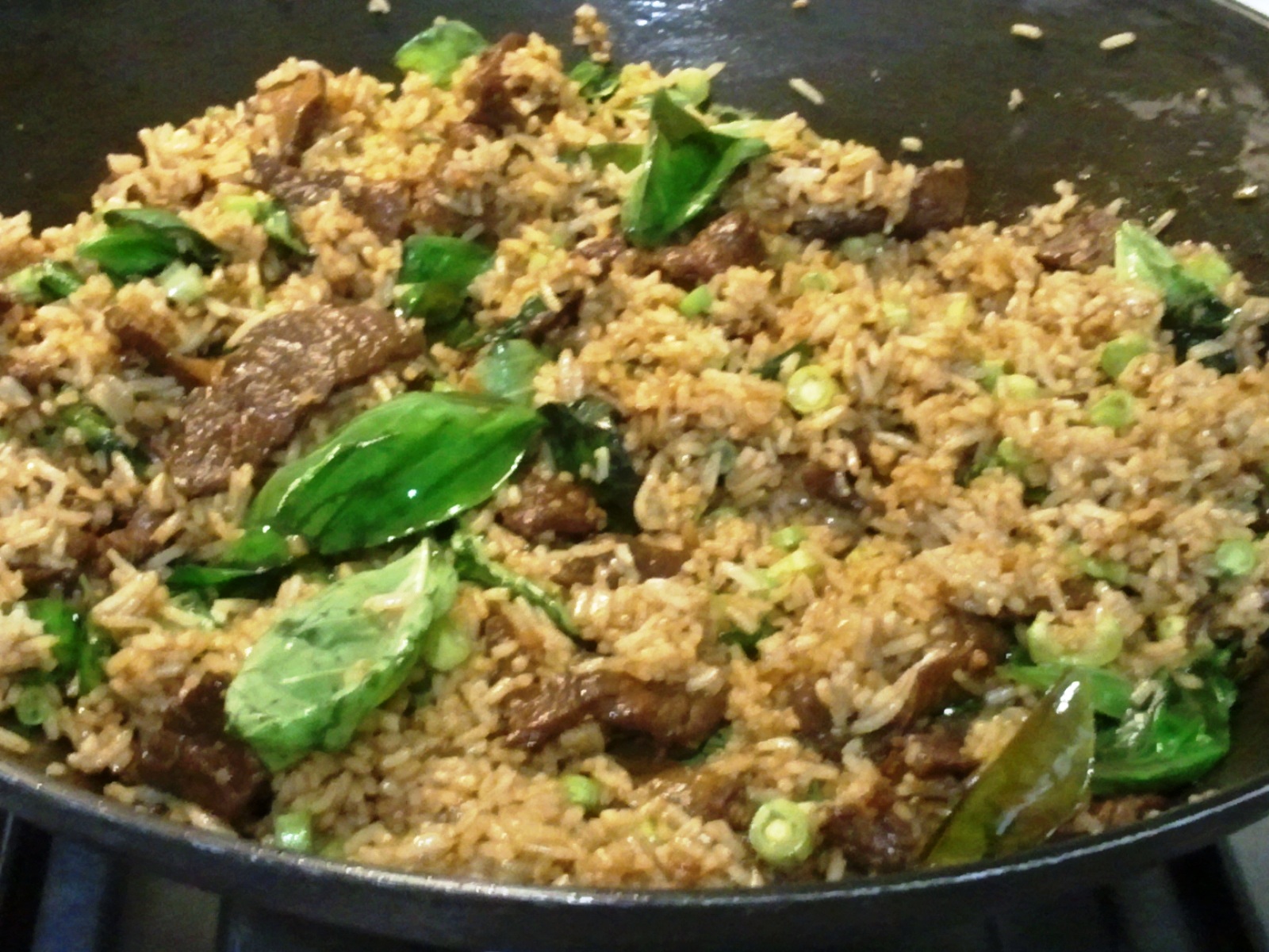 Hani's Kitchen Thai Basil Beef Fried Rice