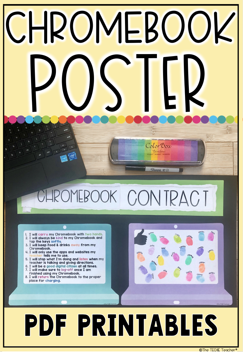 Chromebook Contract Rules Poster