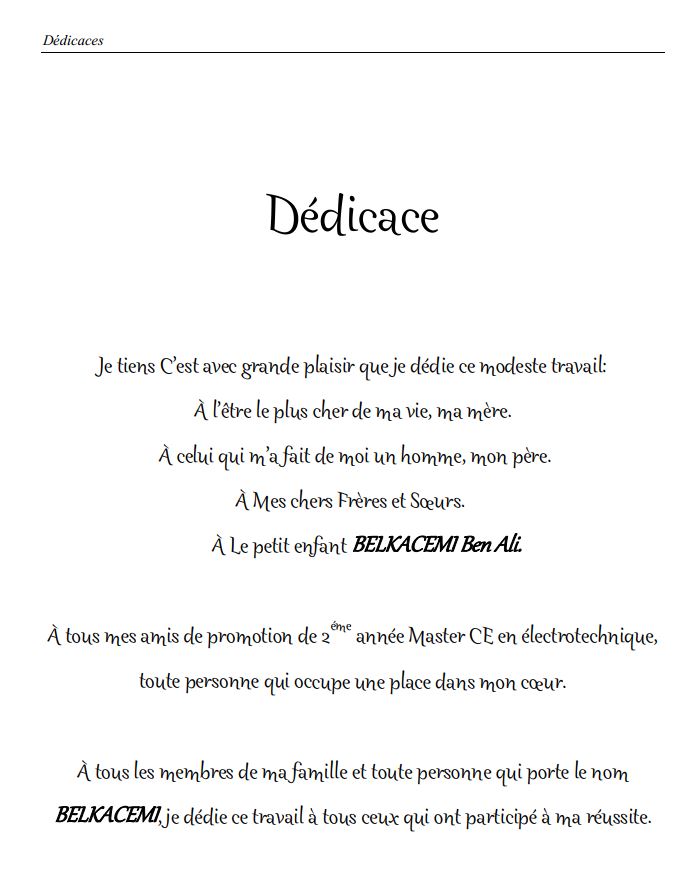 modèle de dédicace pour mémoire de fin d'étude en pdf