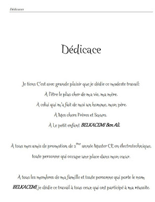 modèle de dédicace pour mémoire de fin d'étude en pdf  Cours BTP