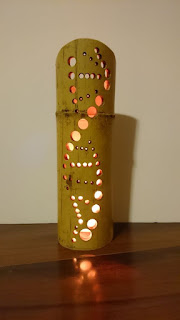 contoh kerajinan lampu hias dari bambu
