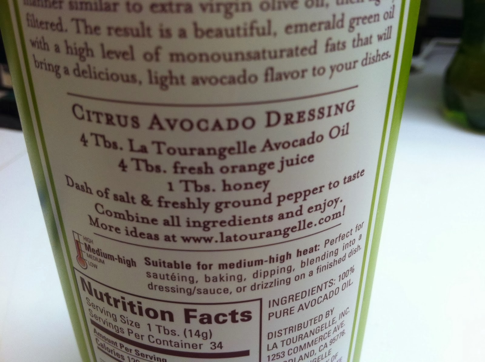 HOME FOOD GARDEN Our Followup On the Avocado Oil Dressing