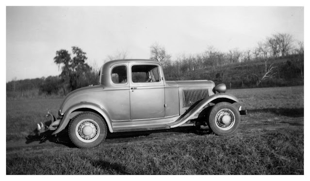 Vintage picture from 1954 of 1932 Ford