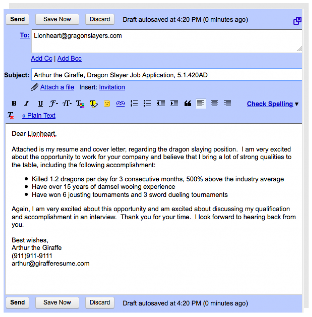 How to write a resume email sample September 11