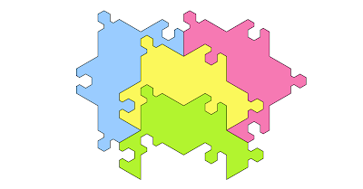 Simple congruent tetrad jigsaw puzzle pieces make a holeless tetrad.