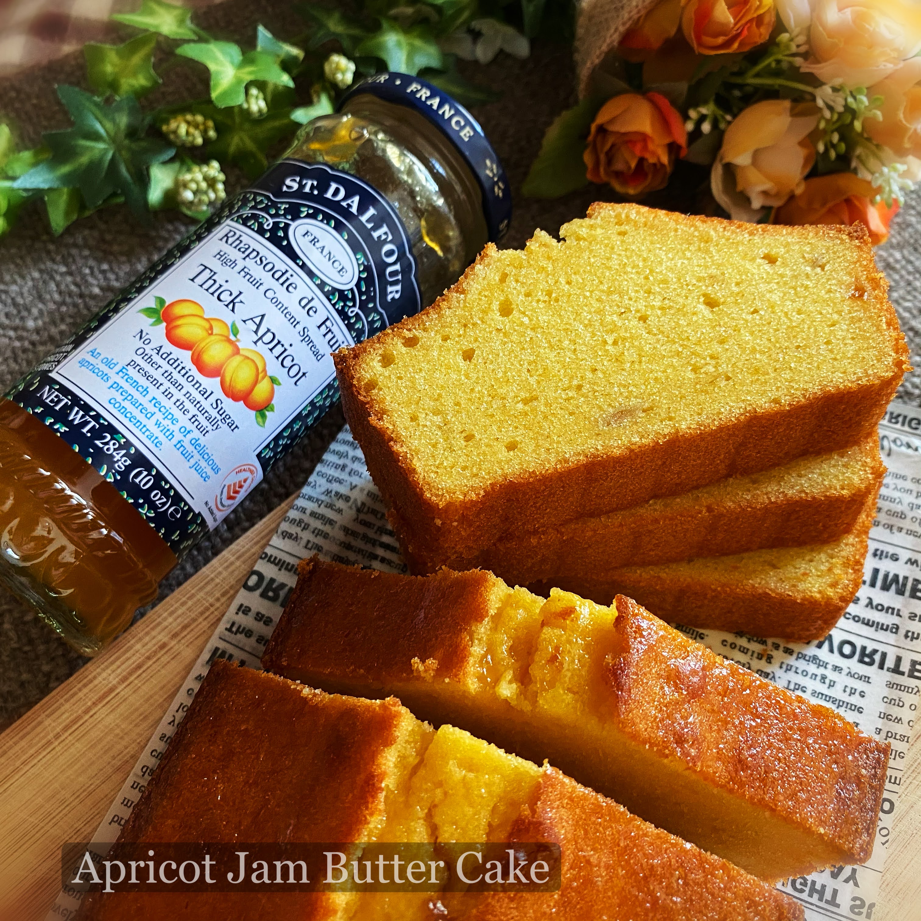 My Mind Patch Apricot Jam Butter Cake