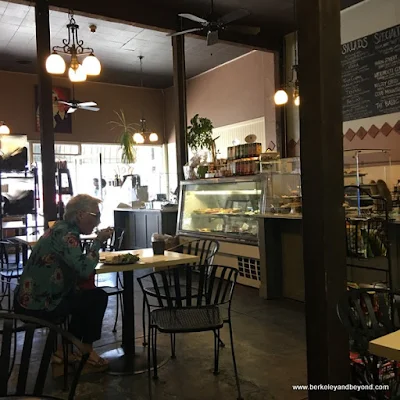 interior of Angelina’s Bakery & Espresso in Lakeport, California