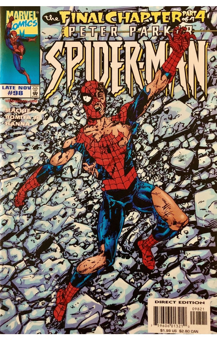 Peter Parker: Spider-Man #98 (1998) – Chris is on Infinite Earths