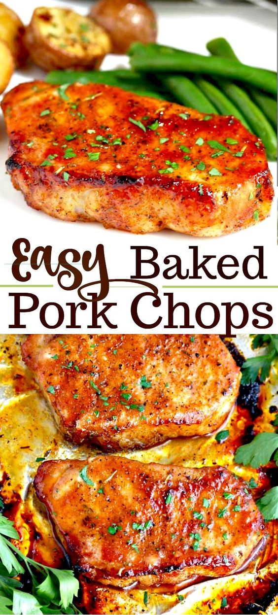 Oven Baked Pork Chops Favorite Food