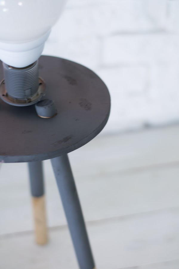 Lámpara nórdica madera diy