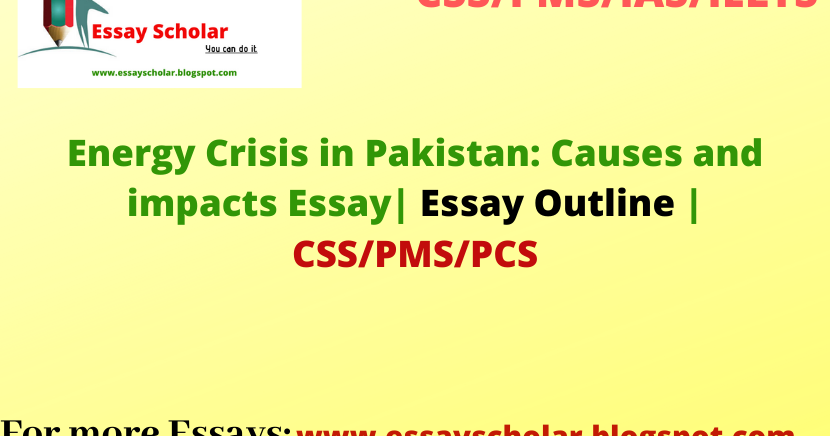 essay on energy crisis in pakistan 150 words