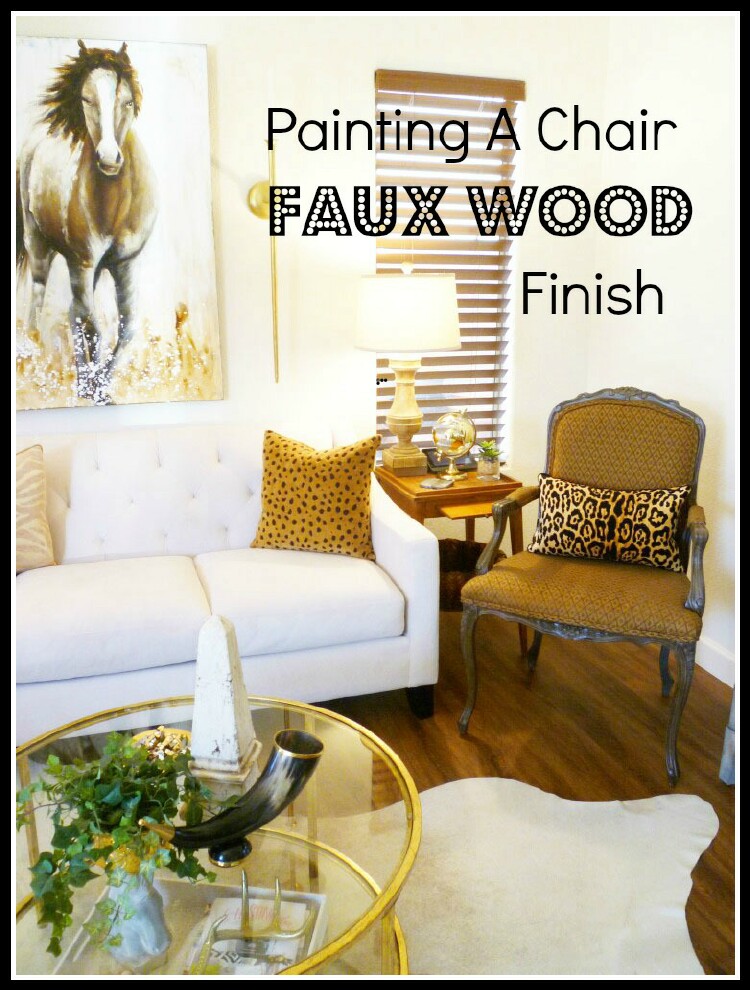Painting A Chair - Faux Wood Finish