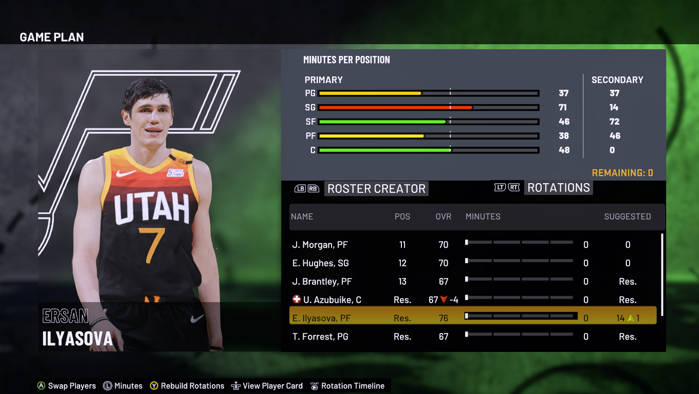 Ersan Ilyasova Updated Full Body Portrait Jazz By