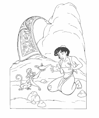 Aladdin Coloring Pages for Kids