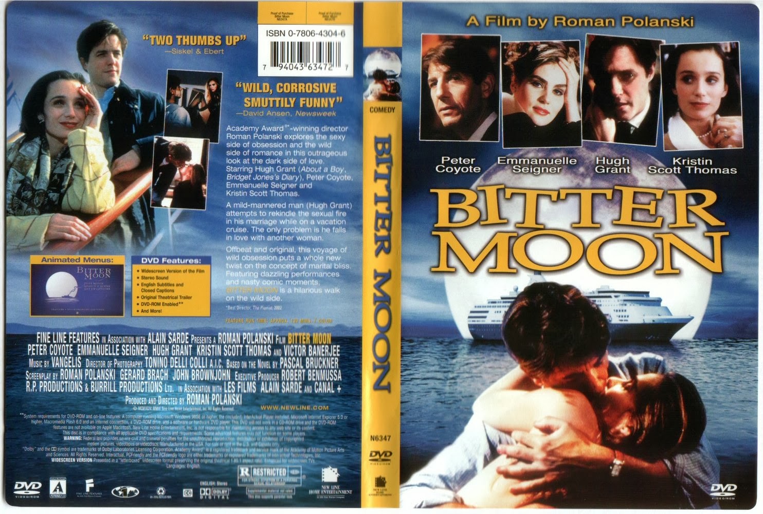 Полная луна 1992. Bitter Moon 1992.