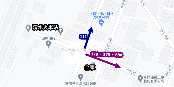 高美濕地公車 清水火車站上車處