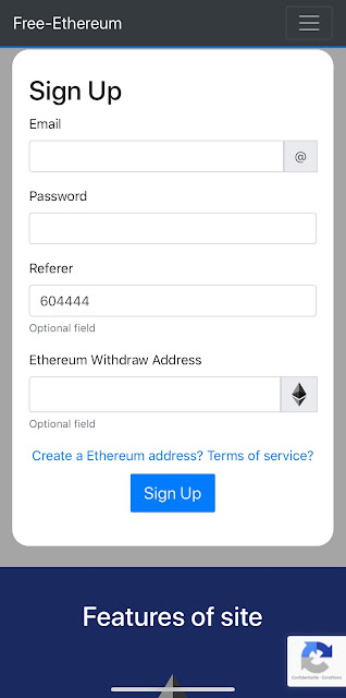 s'inscrire sur free-ethereum