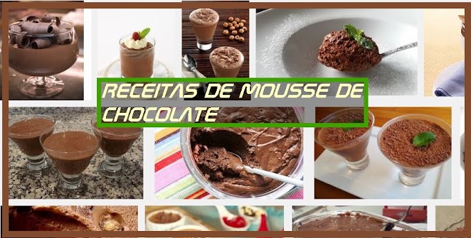 RECEITAS DE MOUSSE DE CHOCOLATE 