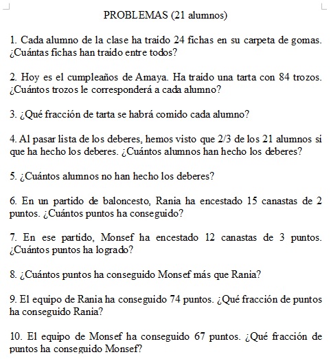 Cervantes 4t Primària Problemes Matemàtiques