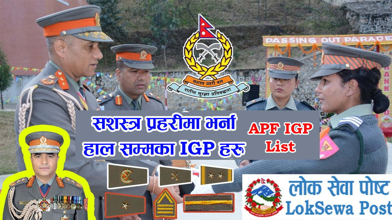 List of IGP of APF Nepal Chetan TM