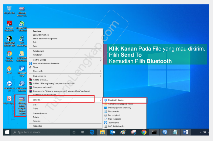 Tutorialengkap 2 Cara Mengirim File Dari Laptop ke HP dan Dari HP ke Laptop lewat Bluetooth