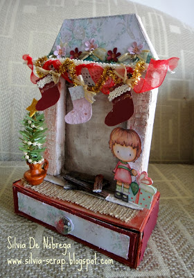 Silvia Scrap: Chimenea Navideña