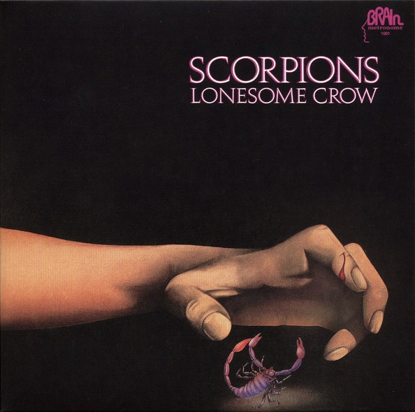 Portada de disco de Scorpions - Lonesome Crow. 1972.