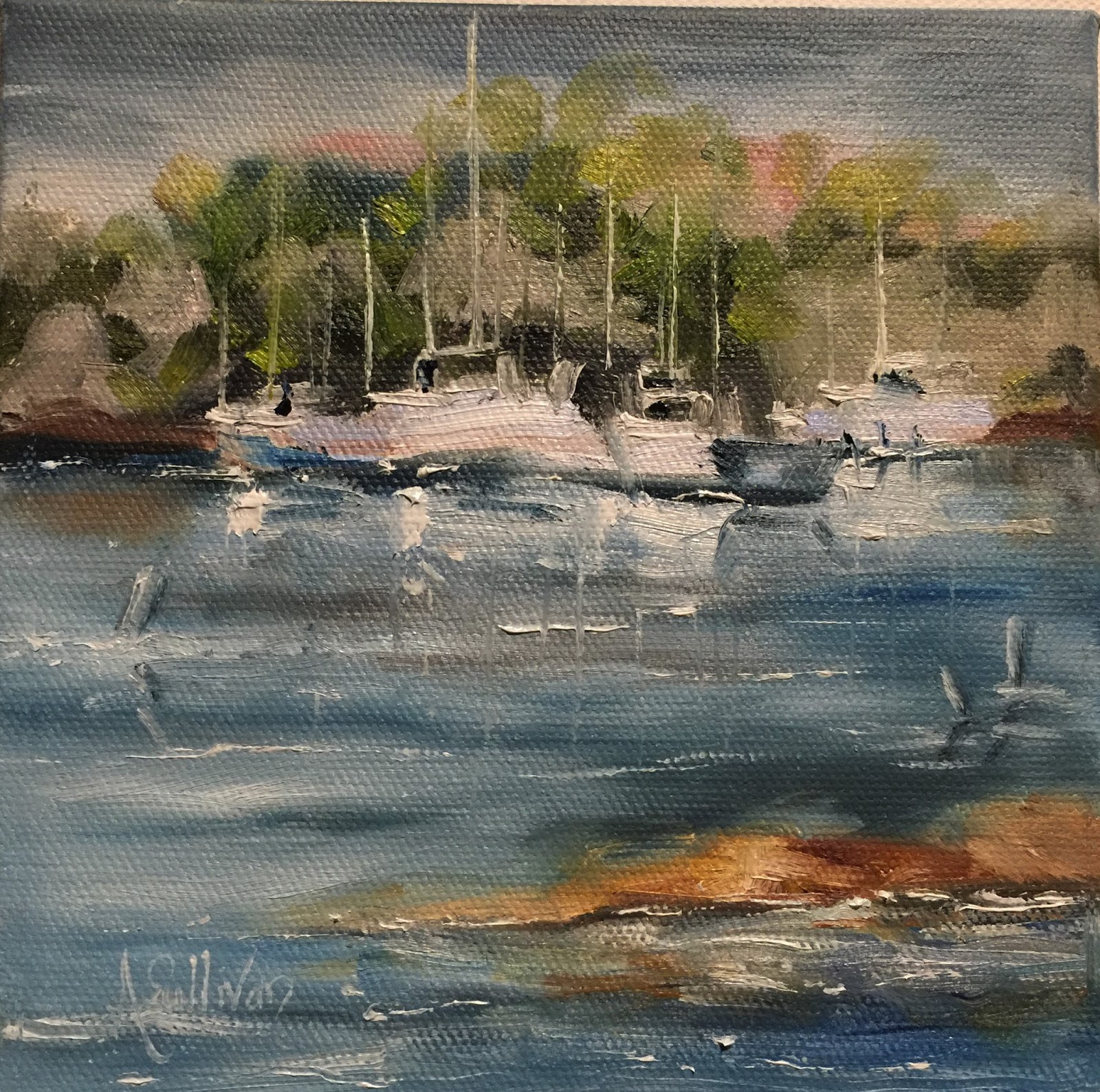 THROUGH THE EYES OF AN ARTIST Boat painting 2 boat painting by Alabama